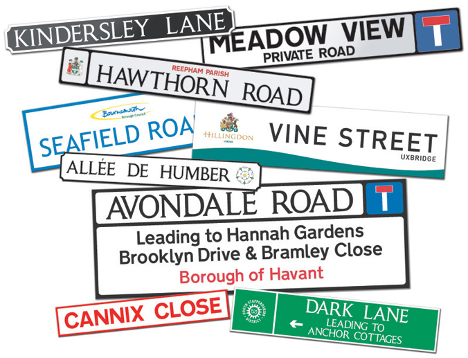 street name plates